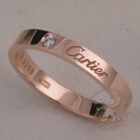 CARTIER Ring C de Cartier wedding band 1D