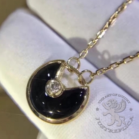CARTIER Necklace Amulette De Cartier Onyx 1D
