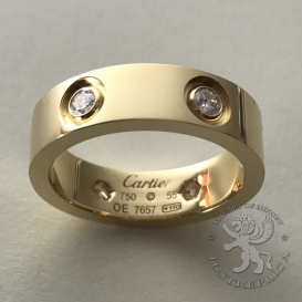 CARTIER Ring Love 6 main Diamonds