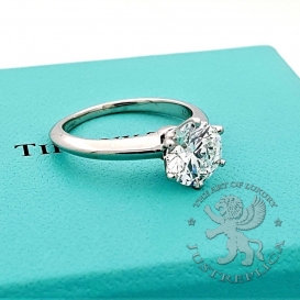 Tiffany Ring Tiffany&Co Solitaire Engagement 1 Diamond