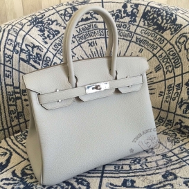 Hermes Birkin Togo 30cm Gris Perle 80
