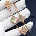 Van Cleef Arpels Bracelet Vintage Alhambra 5 motifs Grey MOP 24D
