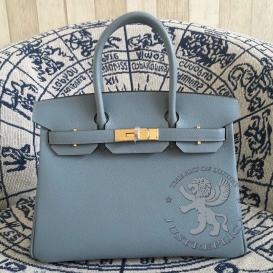 Hermes Birkin Epsom 30cm Bleu Lin J7