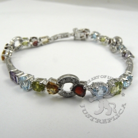 Bulgari Bracelet Parentesi Cocktail Diamonds Gemstones