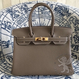 Hermes Birkin Togo 30cm Etoupe 18
