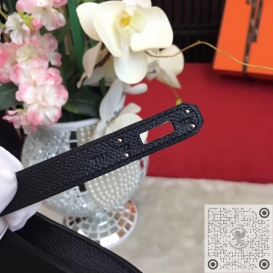 Hermes Kelly Cut Clutch Epsom Noir 89 PHS