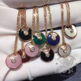 CARTIER Necklace Amulette De Cartier pink 1D