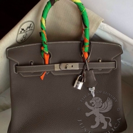 Hermes Birkin Togo 30cm Taupe Grey