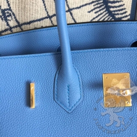 Hermes Birkin Togo 30cm Bleu Paradis 2T