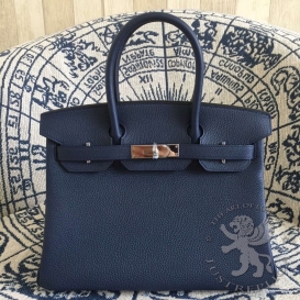 Hermes Birkin Togo 30cm Bleu Abysse 7K