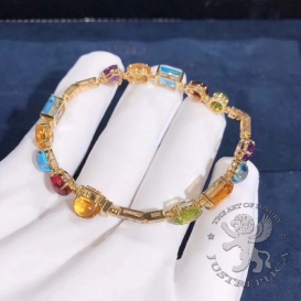 Bulgari Bracelet Allegra Diamonds MultiGemstones