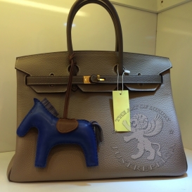 Hermes Birkin Togo 35cm Bi-color Grey and Taupe