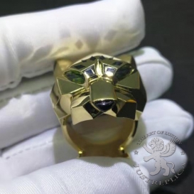 CARTIER Ring Panthere De Cartier 2 emeralds