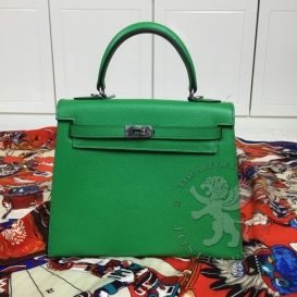 Hermes Kelly Epsom 25cm Bamboo
