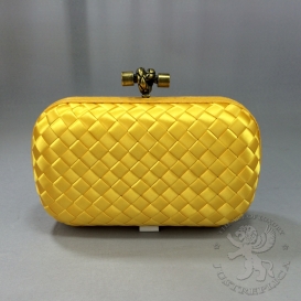 Botega Venetta Clutch Satine Yellow