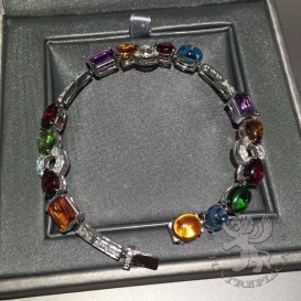 Bulgari Bracelet Parentesi Cocktail Gemstones 36D