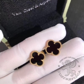 Van Cleef Arpels Earrings Magic Alhambra Onyx