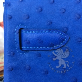 Hermes Birkin Ostrich 30cm Blue FHS