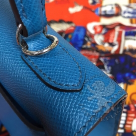 Hermes Kelly Epsom 25cm Bleu Izmir
