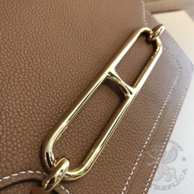 Hermes Roulis Chevre Mysore Goatskin 19cm Gold 37