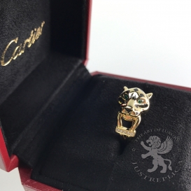 CARTIER Ring Panthere De Cartier emeralds 5D