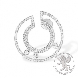 Messika Earrings Move Romane Pave Hoops PM