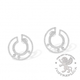 Messika Earrings Move Romane Pave Hoops PM