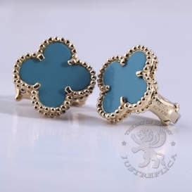 Van Cleef Arpels Earrings Magic Alhambra Turquoise