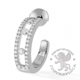 Messika Earrings Move Pave Hoop 84 Diamonds
