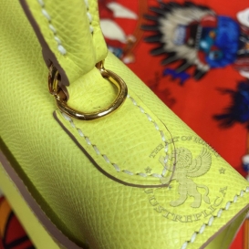 Hermes Kelly Epsom 25cm Souffre