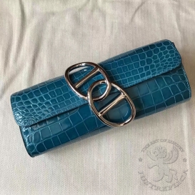 Hermes Egee Clutch 24cm Crocodile Shiny Niloticus Shiny MISC