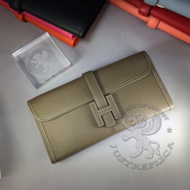 Hermes Jige Clutch Epsom Etoupe