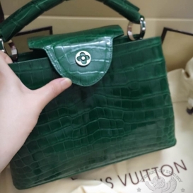 Louis Vuitton Capucines BB Crocodile Green