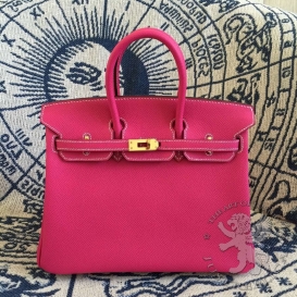 Hermes Birkin Epsom 25cm PHS Rose Tyrien E5