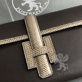 Hermes Jige Clutch Swift Lizard