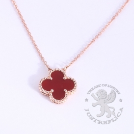 Van Cleef & Arpels Necklace Vintage Alhambra Carnelian