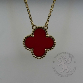 Van Cleef & Arpels Necklace Vintage Alhambra Carnelian