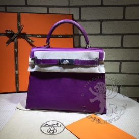 Hermes Kelly Epsom 28cm Anemone