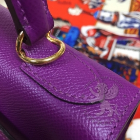 Hermes Kelly Epsom 28cm Anemone