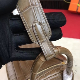 Hermes Lindy Crocodile Matte Niloticus 26cm Etoupe