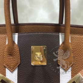 Hermes Birkin Togo Lizard Combo 30cm Tri-color