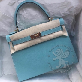 Hermes Kelly Epsom 28cm Atoll