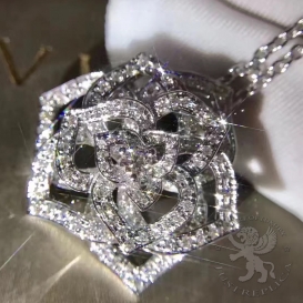 Piaget Necklace Rose Pave Diamond