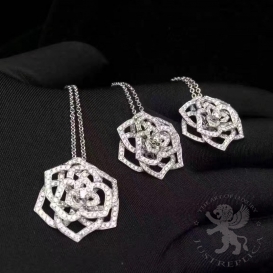 Piaget Necklace Rose Pave Diamond