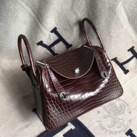 Hermes Lindy Crocodile Matte Niloticus 30cm Havana