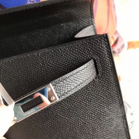 Hermes Kelly Pochette 22cm Epsom Black