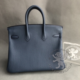 Hermes Birkin 25cm Togo Bleu Abysse 7K
