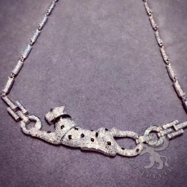 CARTIER Necklace Panthere De Cartier Diamonds