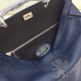 Fendi Selleria Peekaboo 42cm Navy Blue