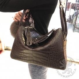 Hermes Lindy Crocodile Niloticus matte 30cm Café 4A